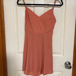 Forever 21 Pink Skater Back Tie Dress